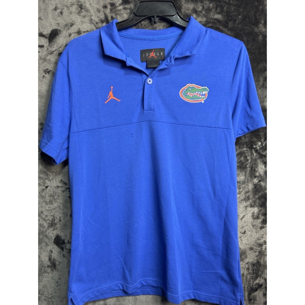 Florida Gators Jordan Brand Polo Shirt Men's Large Blue NCAA Athletic